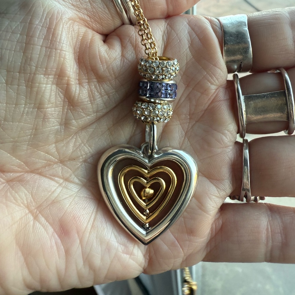Brighton Gold and Silver Heart Necklace